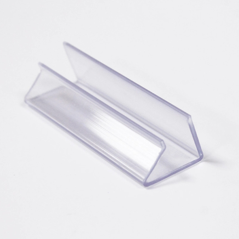 Plastic Supermarket Data Strip , Perforted Shelf Price Label Holder PVC Material