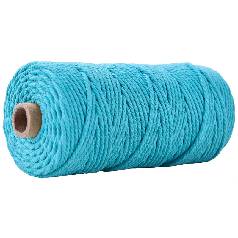 Green 3 Strand Twisted Nylon Rope 3mm Macrame Braided Cotton Rope