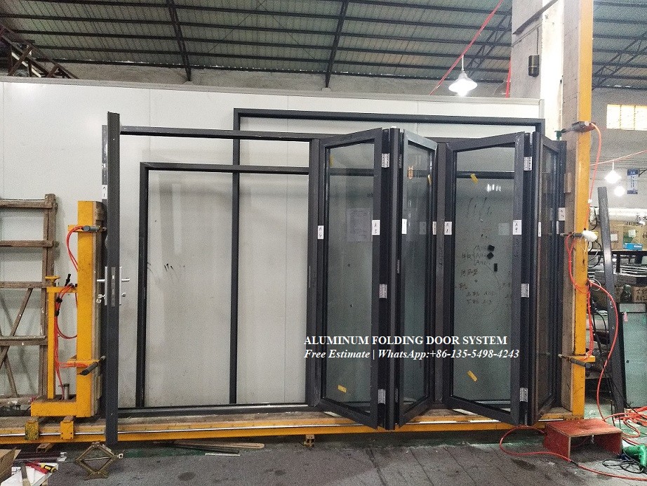 internal aluminum door garden folding doors,Australian standard Aluminium profile Soundproof Used Exterior fold Doors