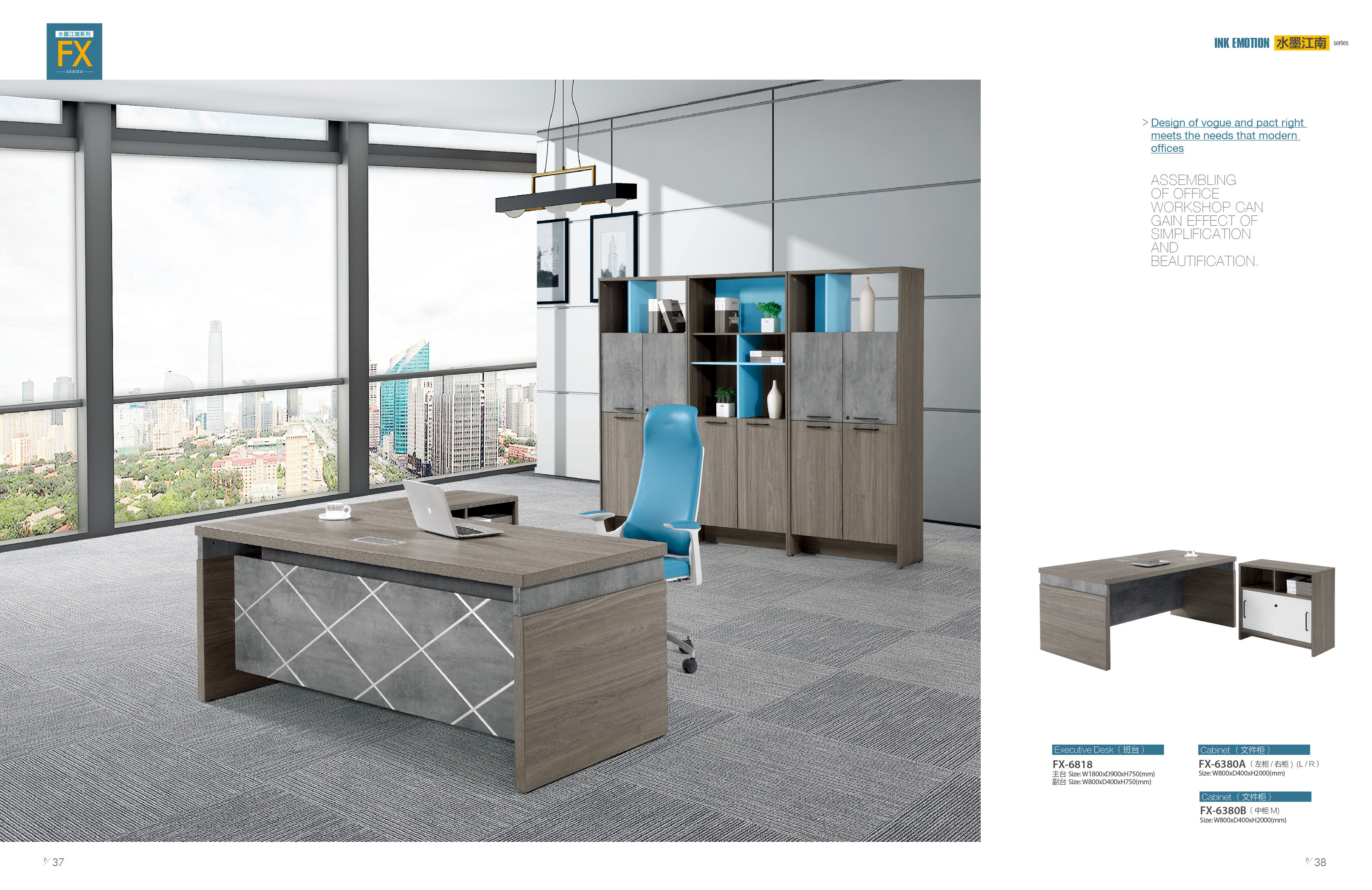 Modern Executive Office Computer Desk Luxury Office Furniture ISO9001