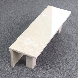 China Light Yellow Interior Marble Stairs Decorative  0.5% Water Absorption on sale