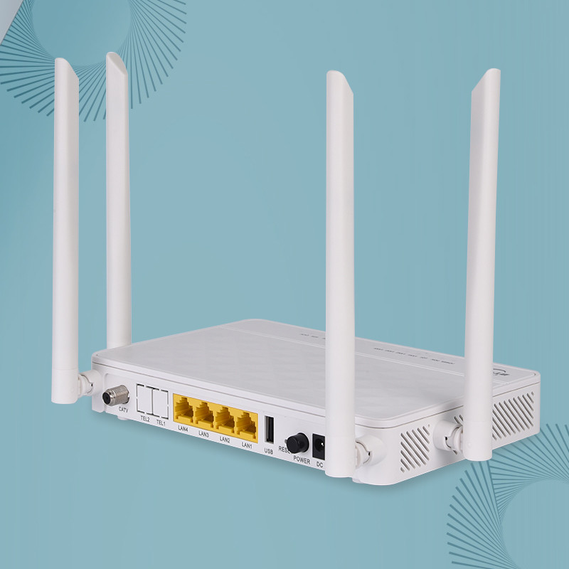 FTTH 4GE USB GEPON Wifi ONU Router GPON Internet Dual Broad Band