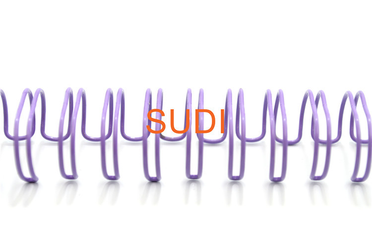 Steel Core Purple Color 41mm Double Spiral Binding