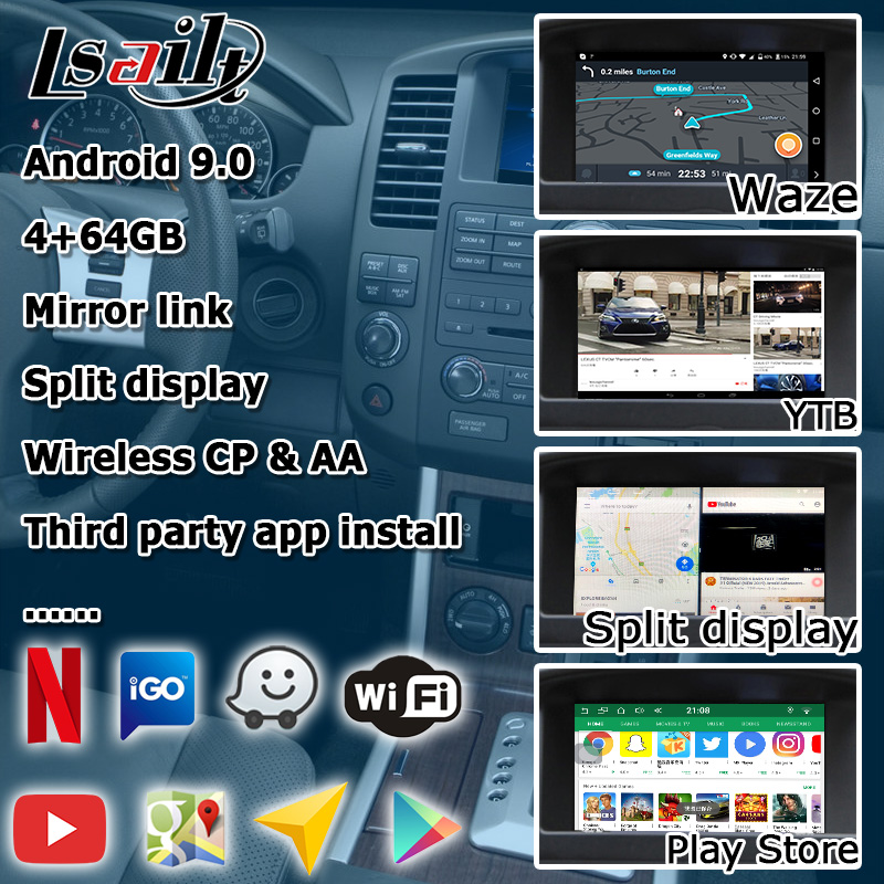 Nissan Pathfinder IT08 R51 HD screen upgrade wireless carplay android auto navigation box