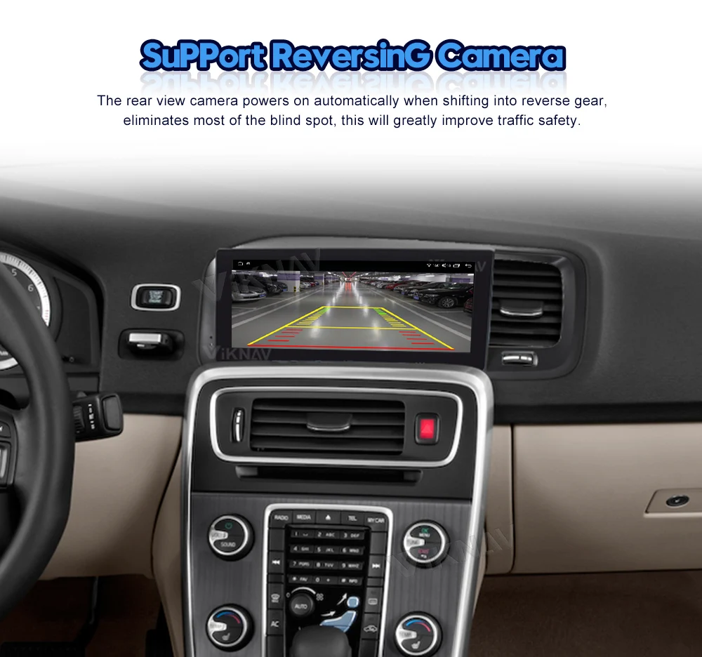 Viknav Car Radio For Volvo S60 (2011-2014) 8.8 inch Stereo Tesla Style Multimedia Player GPS Navigation DVD Head Unit