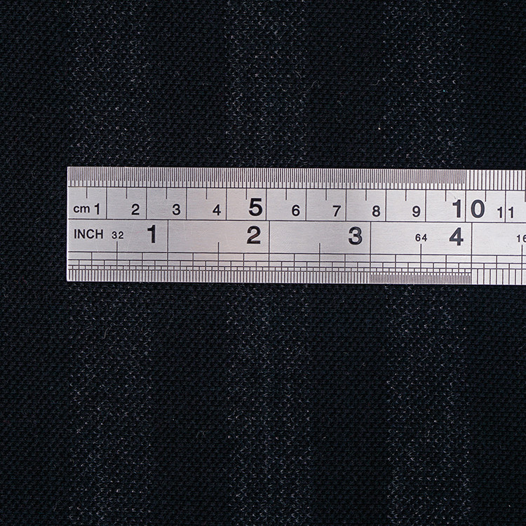 Combing Mercerized Cotton Fabric 21S 330g Stretchy Striped Knit Material