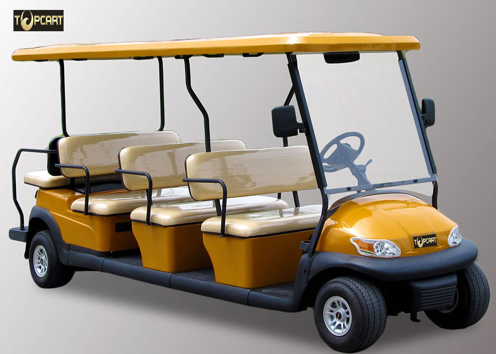 Colorful 11 Person Multi Passenger Golf Carts For Reception CE Approved