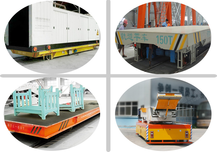 Customized rail cart heavy cargoes handling cross rail trolley for industrial rail cart