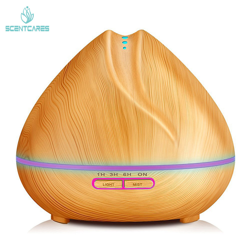 Cool Mist 300ML Essential Oil Diffuser Wood Grain Aromatherapy Diffuser