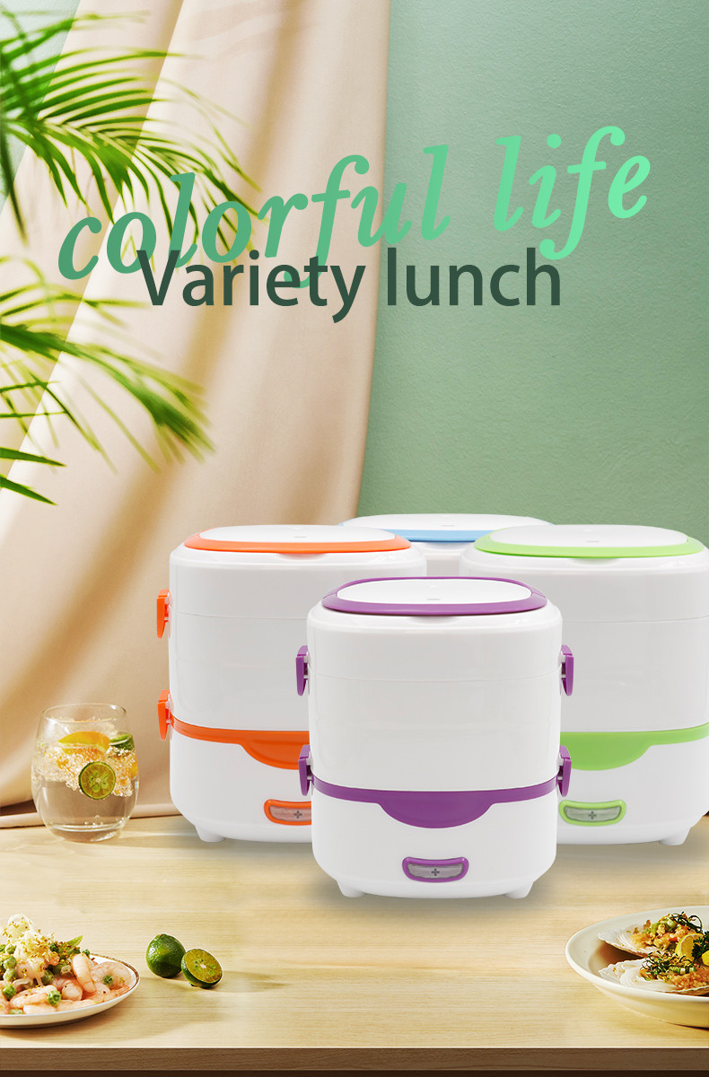 CE Electric Cooker Box 1.5L Double Tier 350W Multifunctional Lunch Box