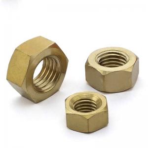 China M1.4-M24 Stock Brass Hex Jam Nuts DIN934 Standard Grade A2 For Bicycles on sale