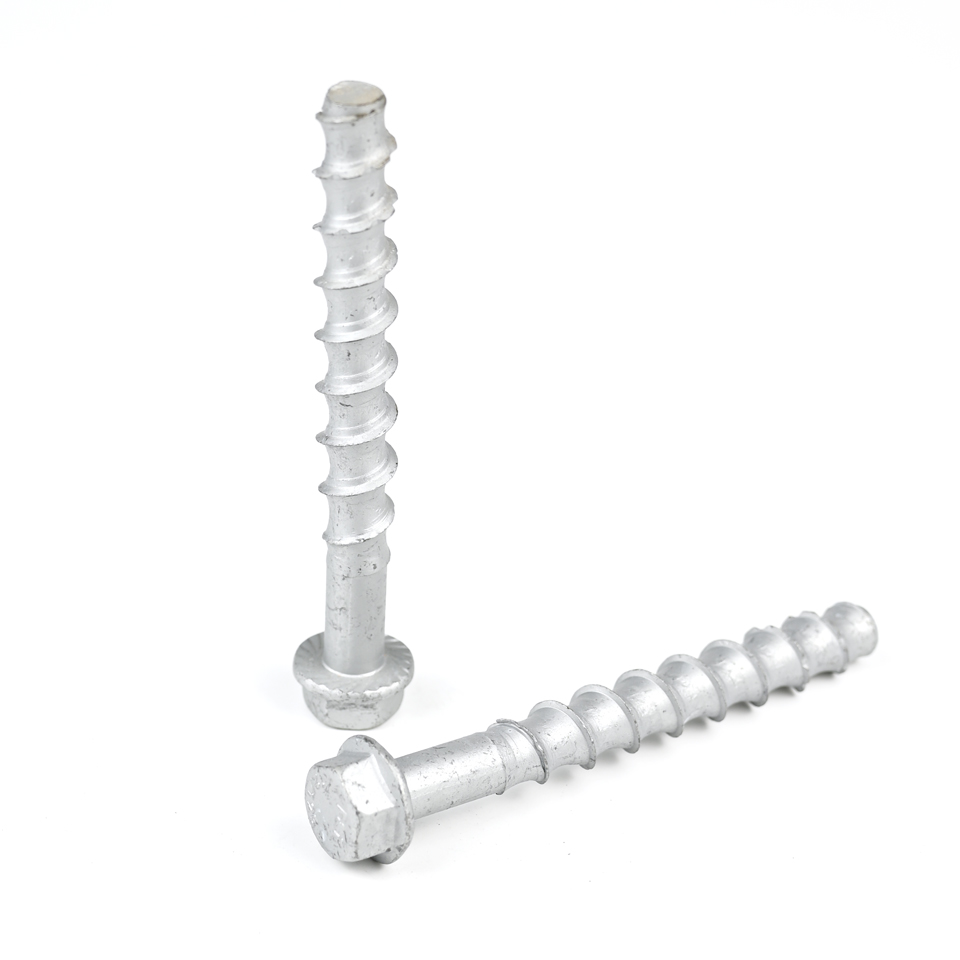 Durable Flange Hex Concrete Bolt Carbon Steel M12 125mm Hexagon Bolt Concrete Self Tapping Anchor Bolt