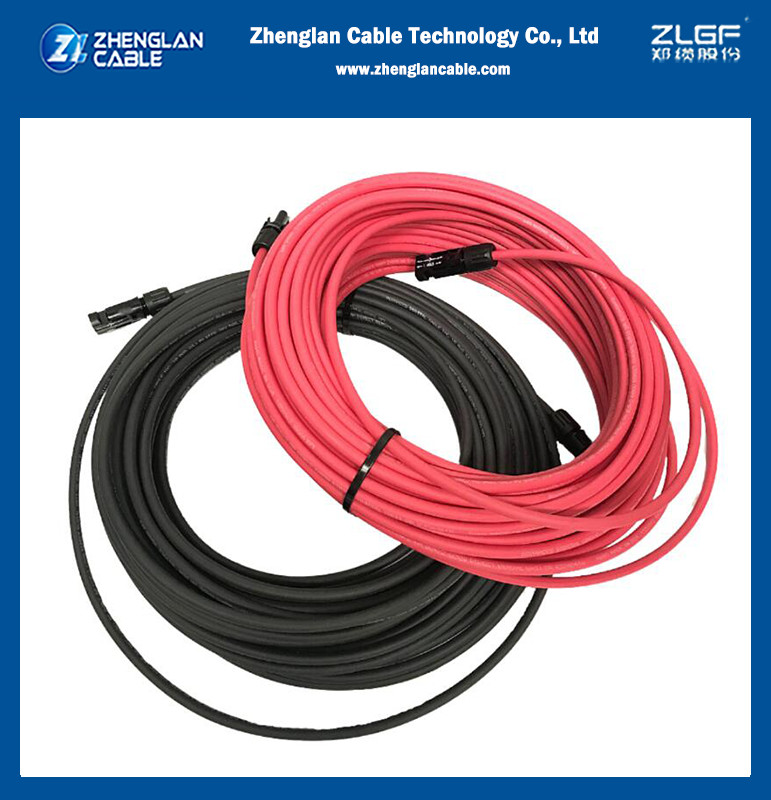 Cu Solar Pv Cable Dual Cores 2.5mm 4mm 6mm 10mm