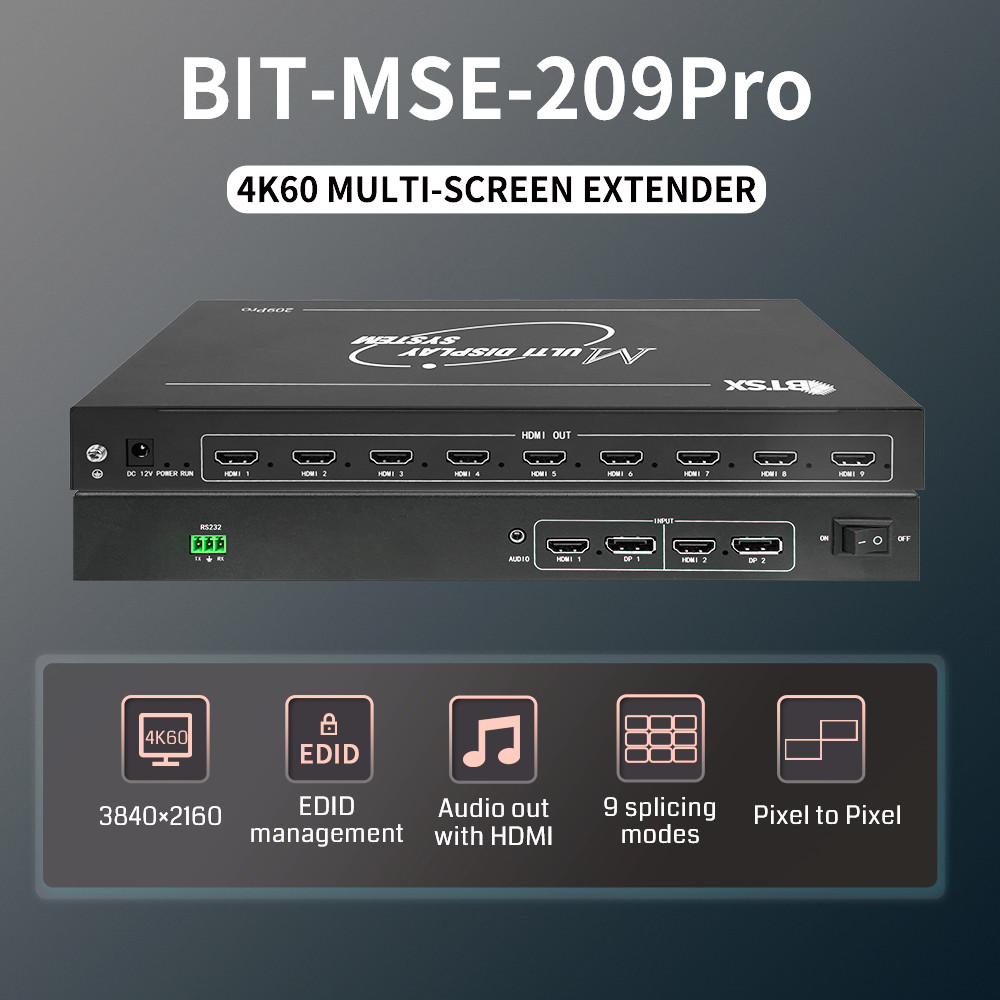  1x5 1*7 7*1 5*1and 3*3 3*6 splicing modes for versatile applications 4K Multi-Screen Processor </p>