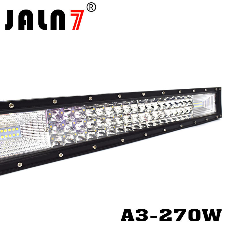 LED Light Bar JALN7 270W 3Rows Combo Beam LED Driving Lamp Super Bright Off Road Lights LED Work Light Boat Jeep