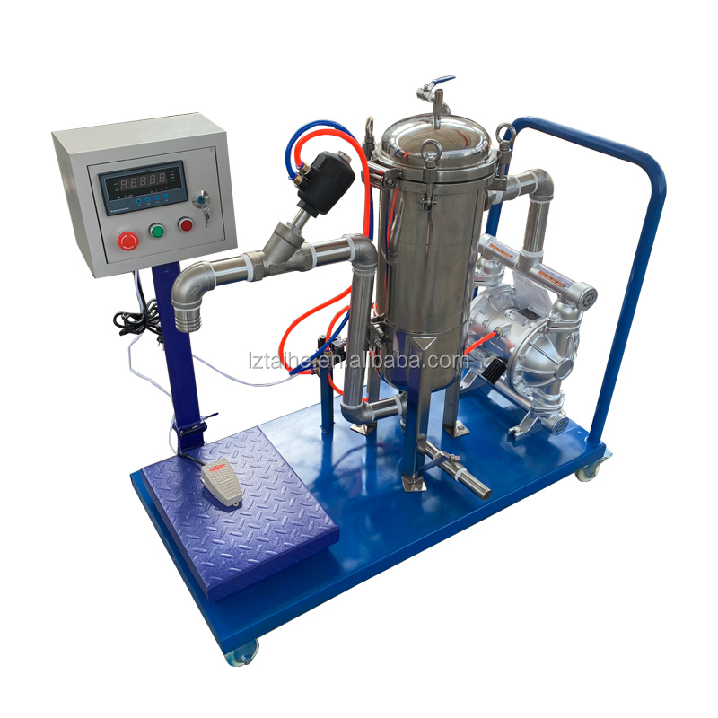 Convenient Semi Automatic 5 Gallon Paint Bucket Filling Machine for Plastic Containers