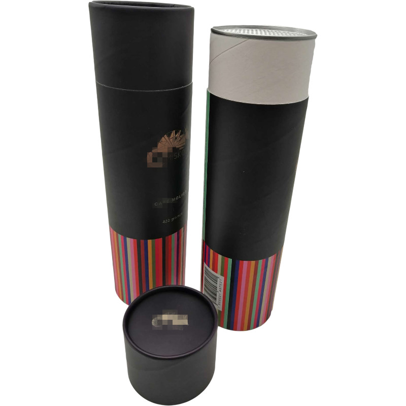 Biodegradable Coffee Powder Airtight Paper Tube Packaging Inner Aluminum Foil