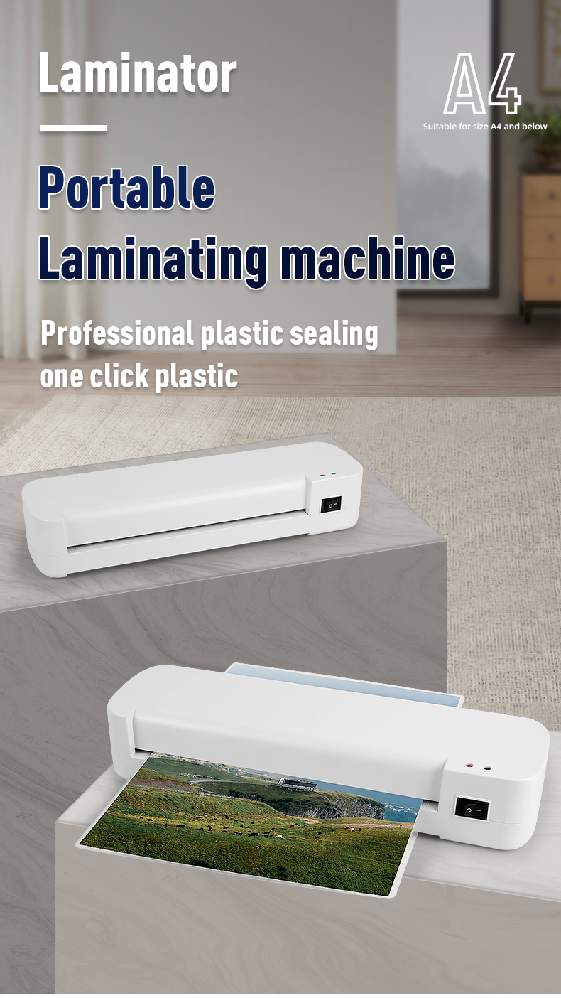 AC220-240V / 110-120V A4 Paper Thermal Laminator Machine with Max Laminating Width 230mm