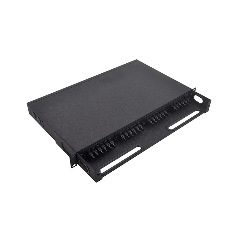 1U MPO Patch Cord MTP Patch Panel 19 Inch Cassettes Type Rack Mounted Fixed