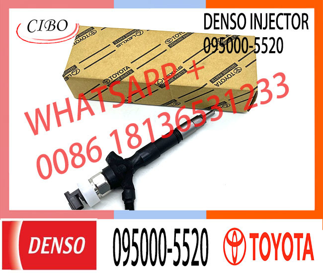 New diesel fuel injector 095000-5520 For TO-YOTA HILUX 2KD-FTV 23670-0L010