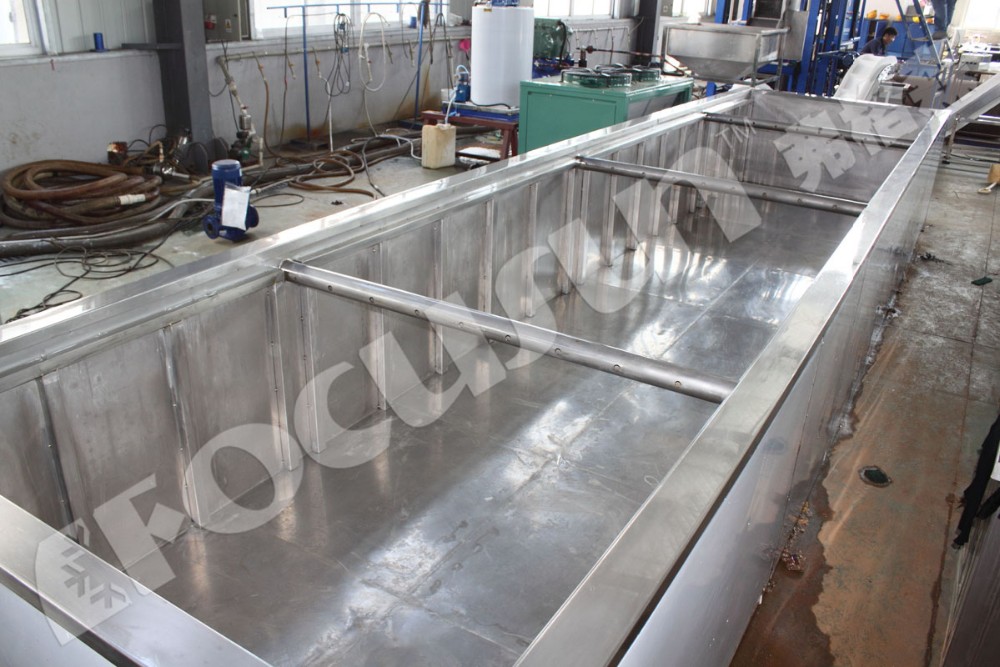 25tons Refrigeration Gas R404a/R22 Brine System Big Cube Ice Block Machine for Africa