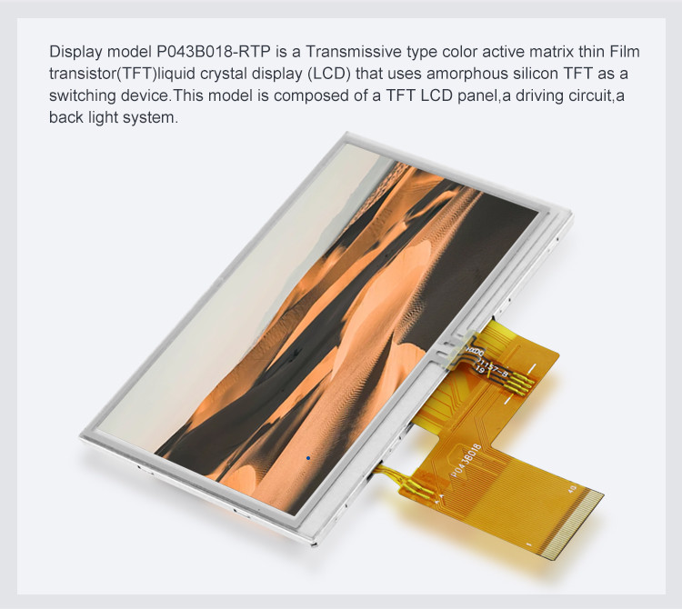 Polcd 800X480 Lcd Tft 4.3 Inch 280 Q38 Nit Raspberry Pi Touch Screen