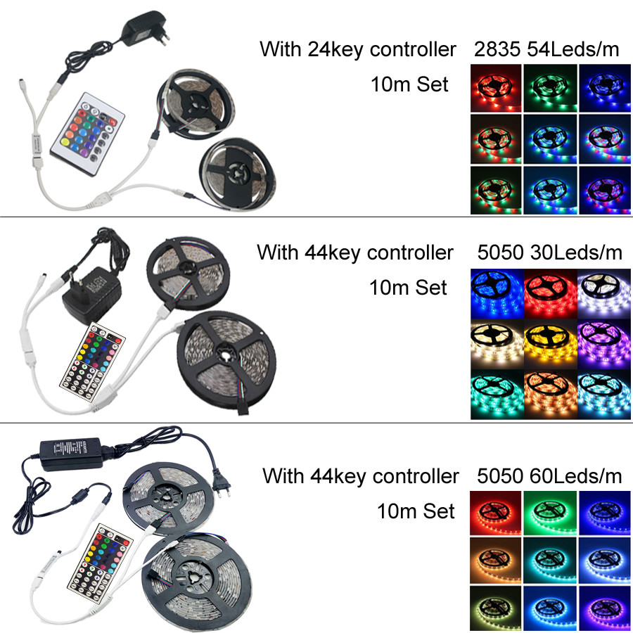 Flex RGB 5m Led Strip Light With 24 Keys Led Control And Driver