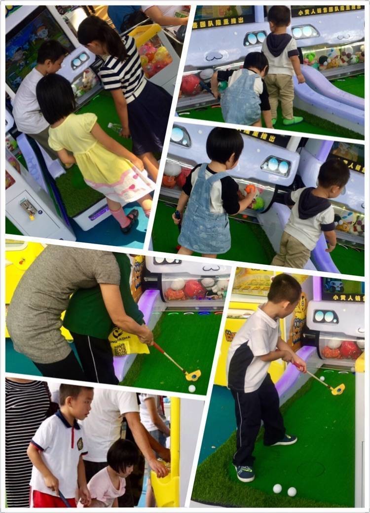 Indoor Crazy Mini Golf Kids Arcade Machine For Amusement Center 500 W Power