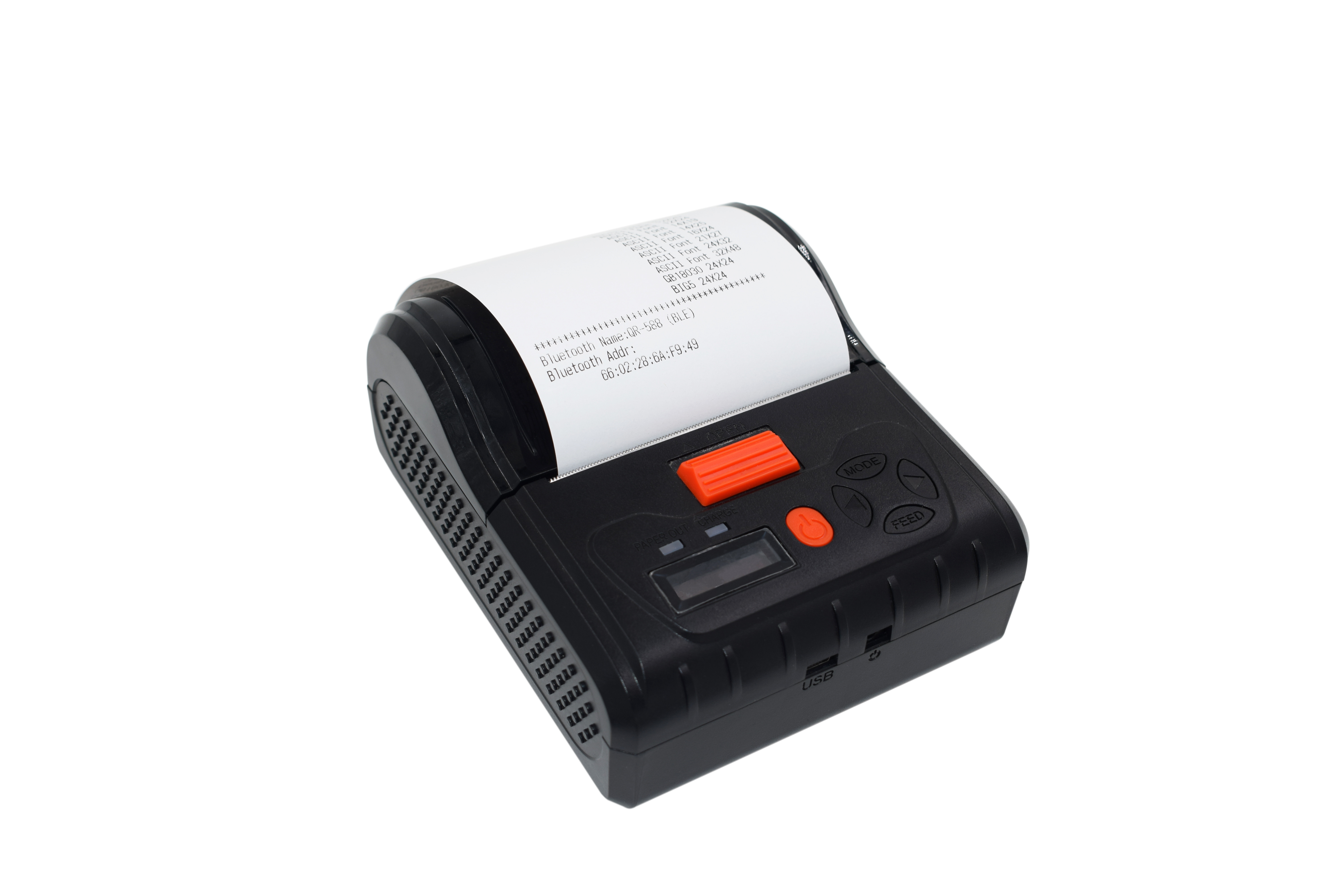 80mm Portable Bluetooth Label Printer , Wireless Thermal Label Printer