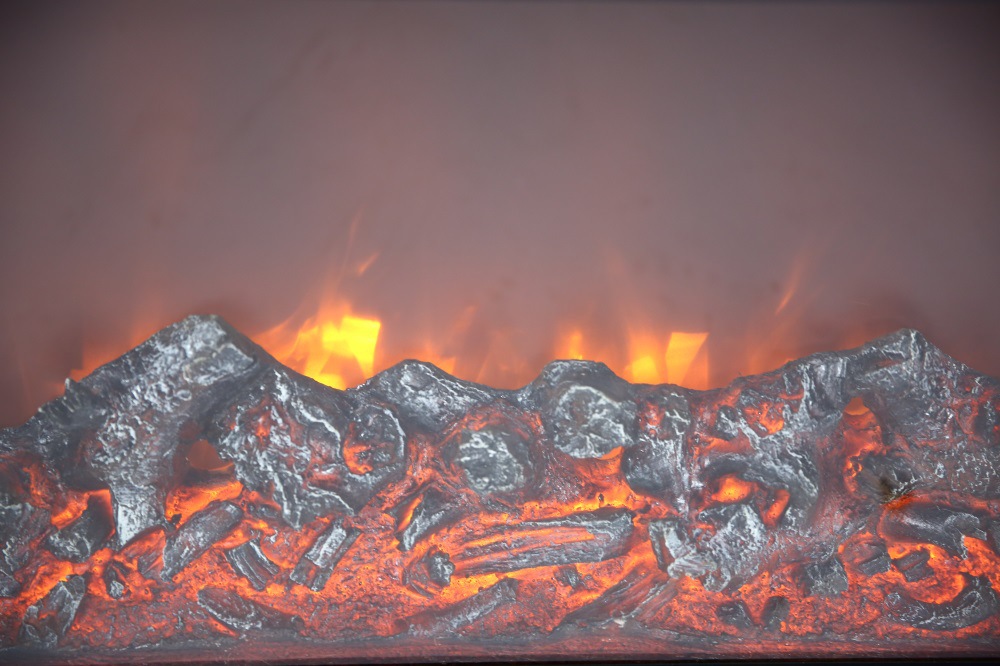 Household Heating Made Simple 3D False Fire Electronic Fireplace Insert for 30sq Area