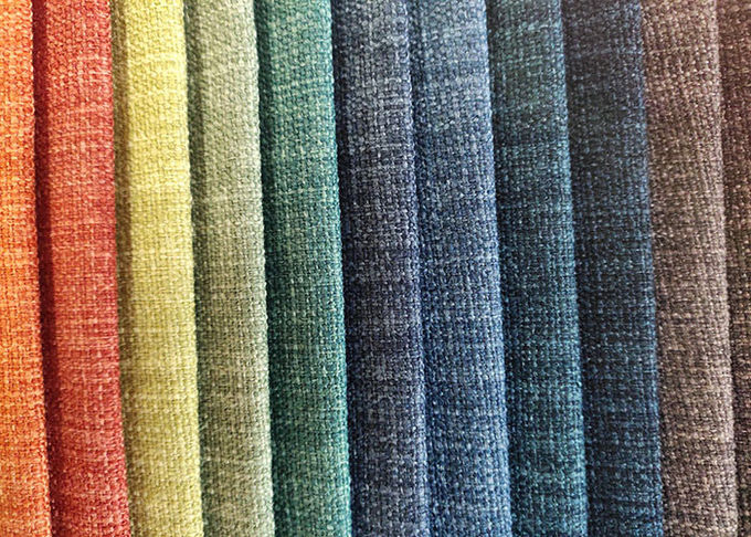 100% Polyester Linen look fabric for sofa upholstery fabric stock lots