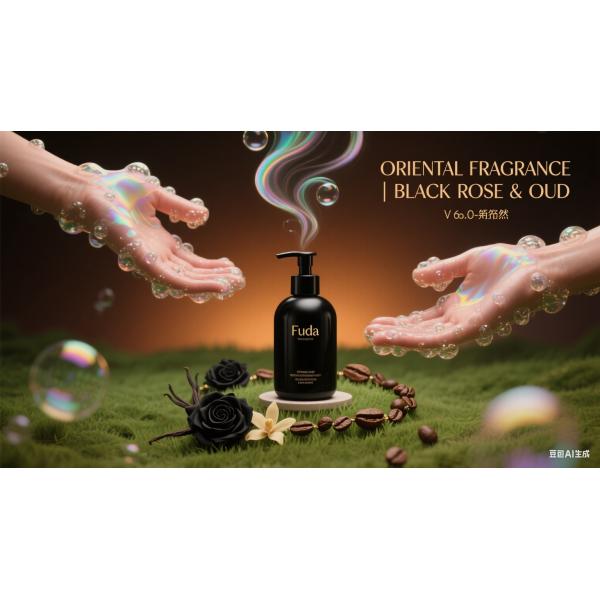 【Oriental Essence】Black Rose Agarwood Antibacterial Moisturizing Hand Wash | Luxurious botanical nourishment