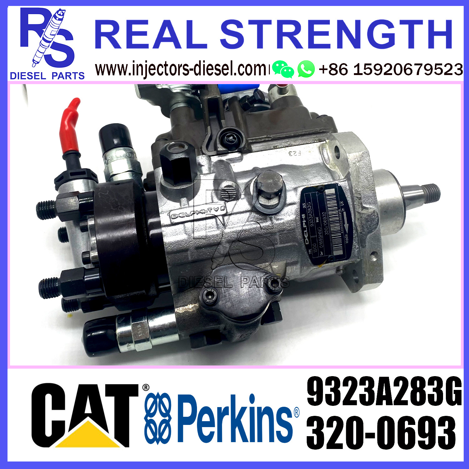 Delphi 4-cylinder Diesel Common Rail Injection Pump 9323A280G 9323A283G 9320A830G 320-06741 320-06932 for JCB 3CX engine
