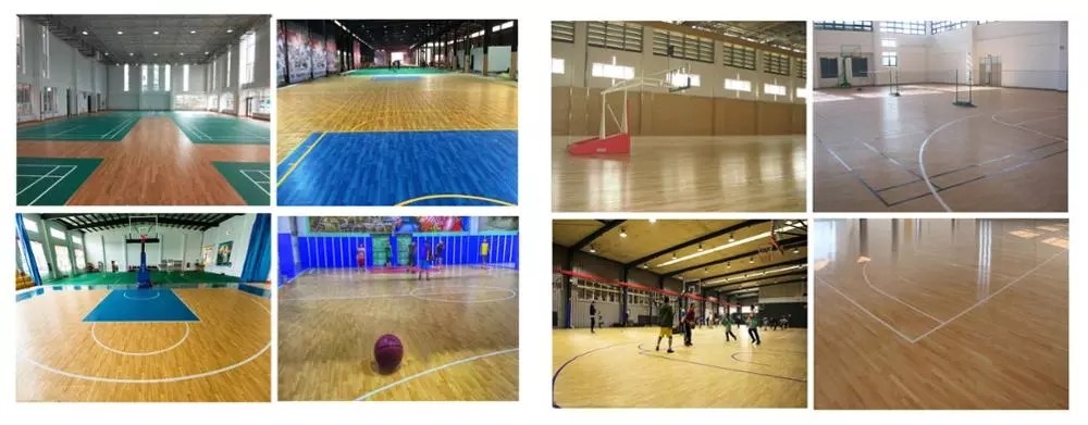 Moisture Proof Vinyl Badminton Floor Planks Colorful PVC Sport Mat