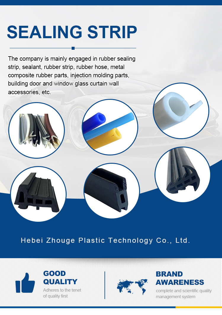 Moulding Processing Service Refrigerator Truck Door Seal Customizable 65±5 Hardness