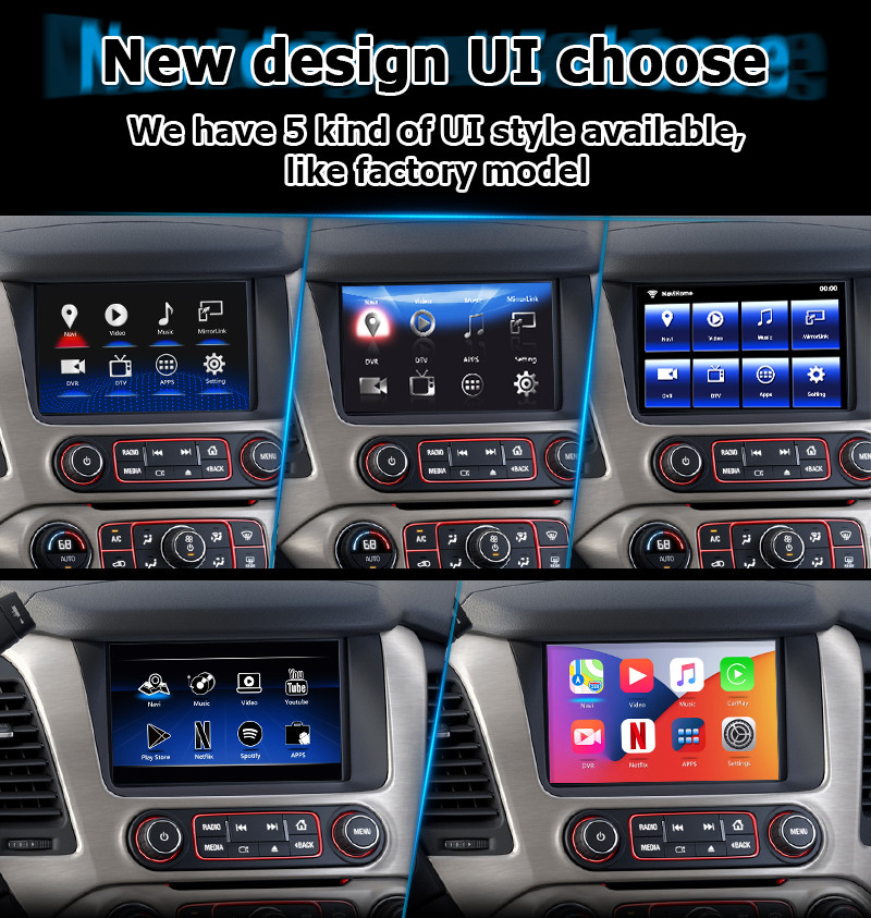 Android 9.0 Carplay Navigation Box Video Interface Box android auto For GMC Yukon Etc
