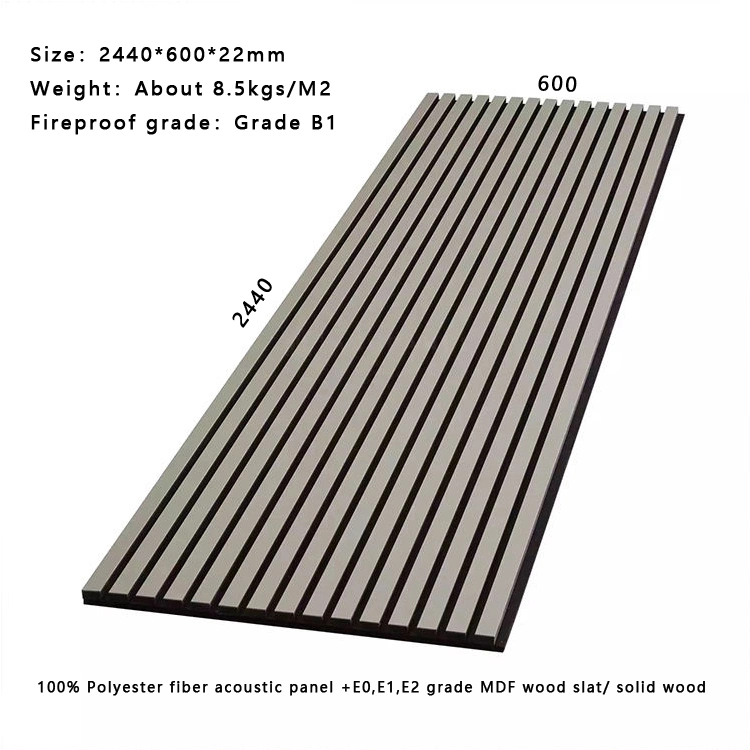 Fire-Resistant Home Theater Acoustic Foam Wood Wall Board with Glue Installation