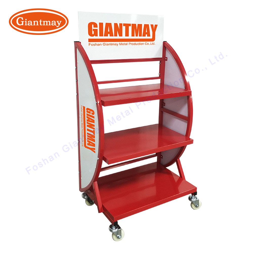 Heavy Storage Rack Shelf Metal Battery Display Stand