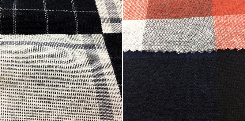 Stonewashed 80gsm-150gsm Check And Stripe Fabrics Yarn Dyed Linen For Clothing