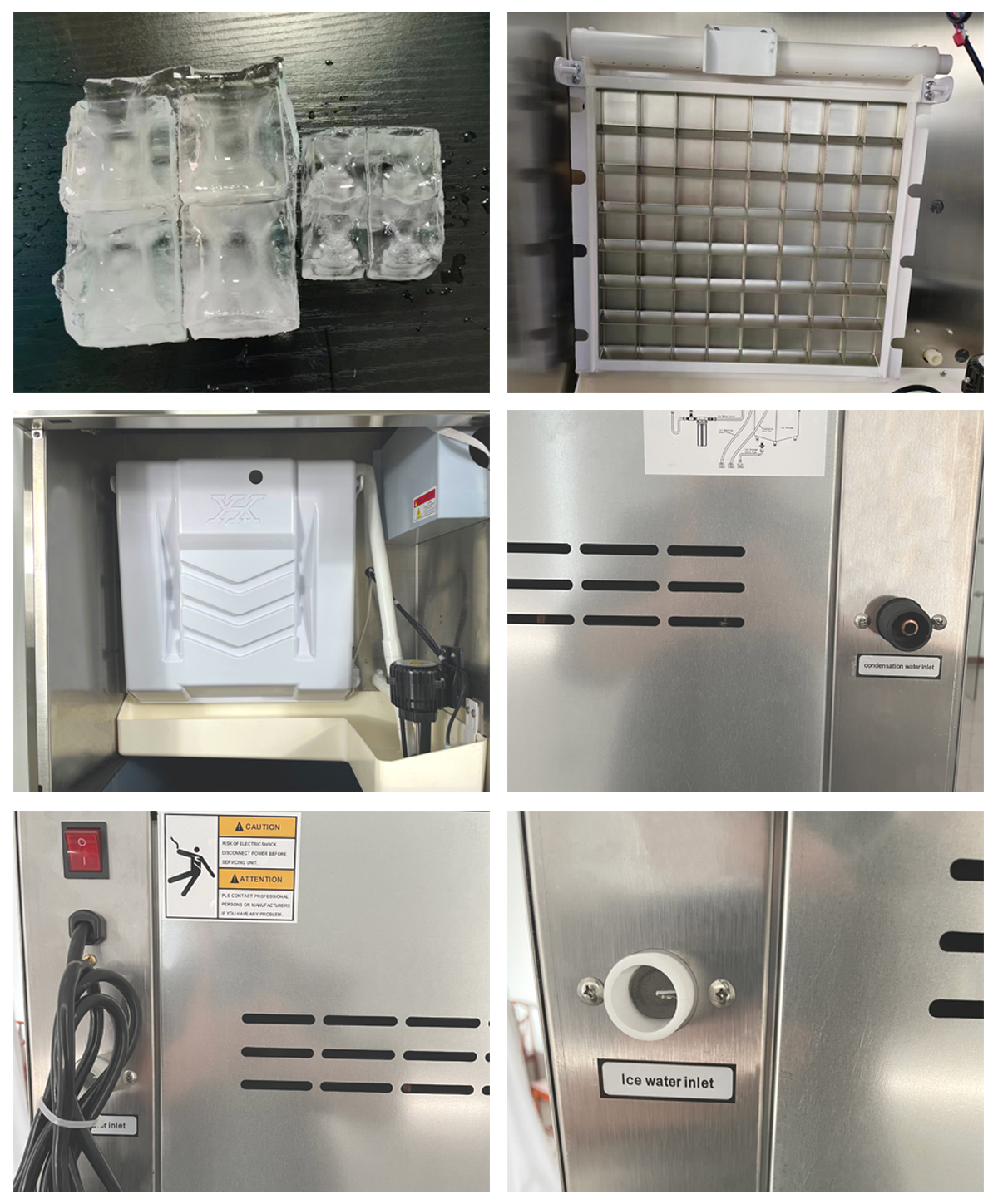 Ice Block Making Machine 250kg Big Ice Cube 38x38x22 28x28x22 Professional Touchpad Control Panel for Business Sale