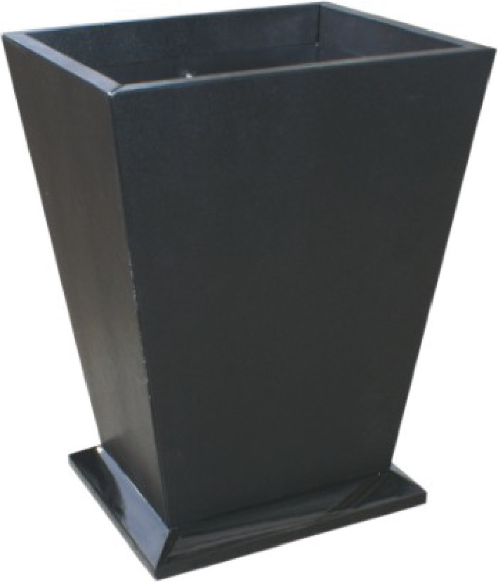 Luxury PU Leather Hotel Room Trash Cans With Metal Inner