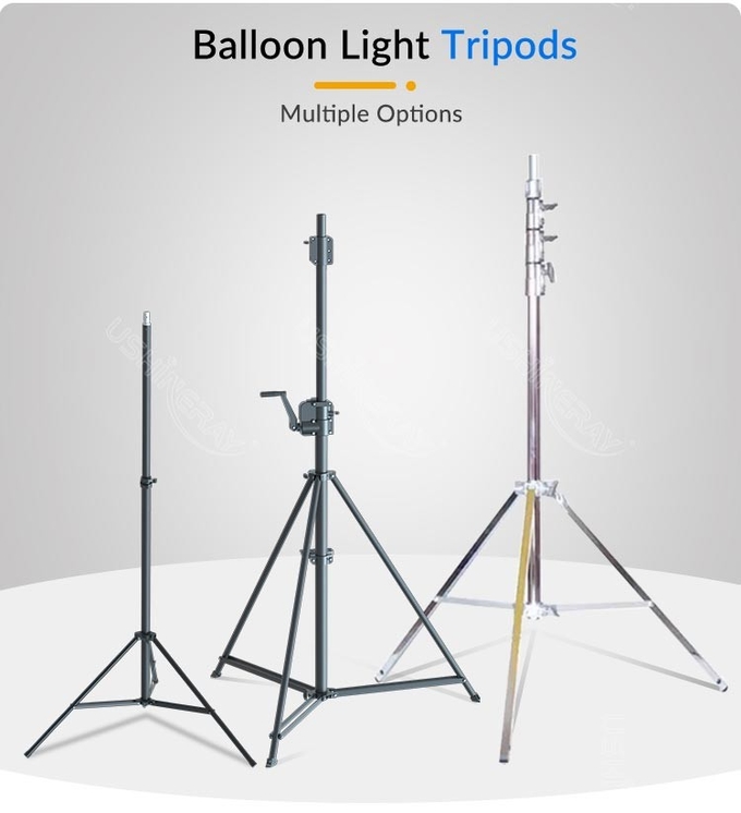 Trolley Cart Tripod Lights 800W Led Balloon Lamp For Road Safty