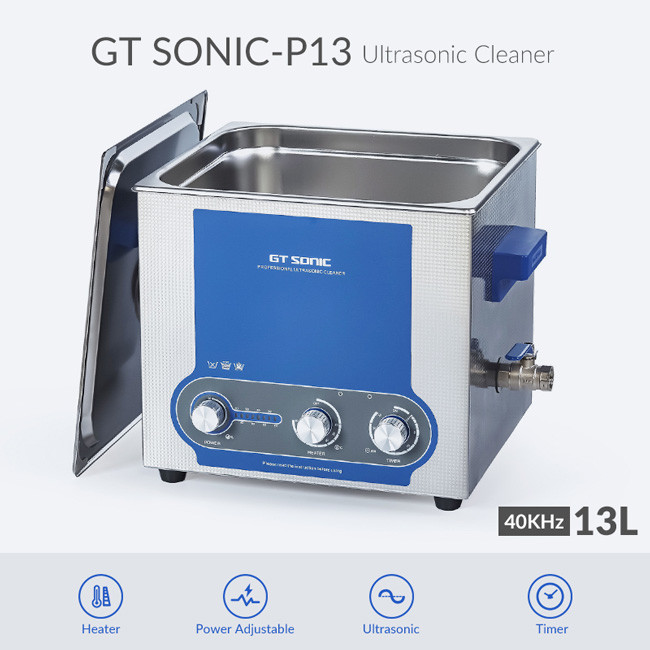 Hardware Manual Ultrasonic Cleaner 30 - 100% Adjustable Power 13 Liters