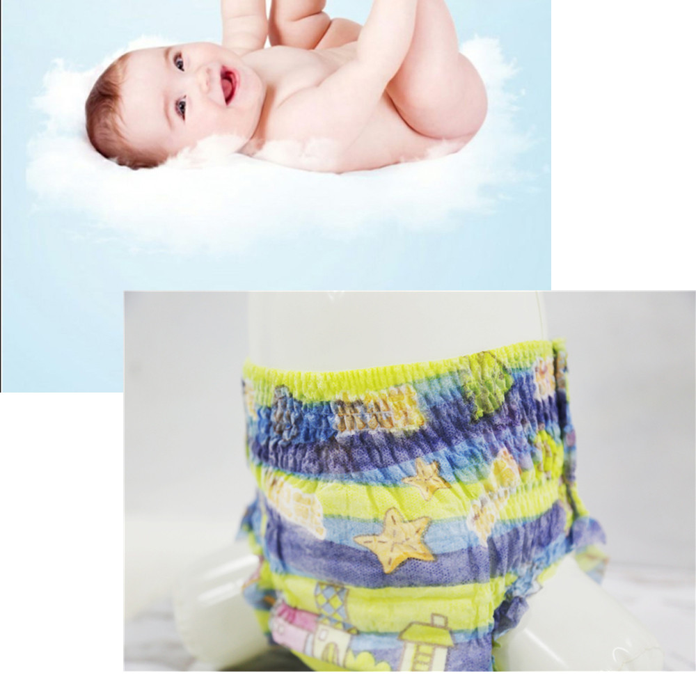 FDA Cloth Like Backsheet Disposable Swim Diapers For 3 Month Old