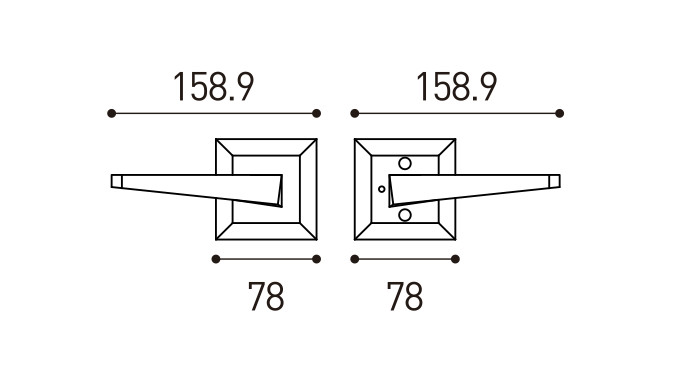 Home American Door Handles Heavy Duty Door Lever With Single Cylinder Lock