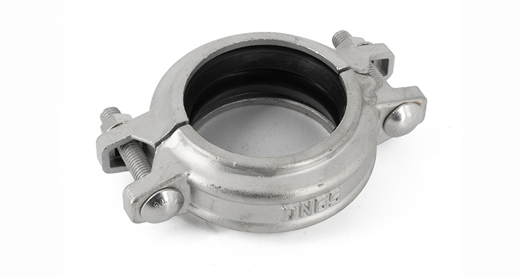 2" 300PSI Flanged Ductile Iron Pipe Fittings Stainless Steel Grooved Pipe Coupling