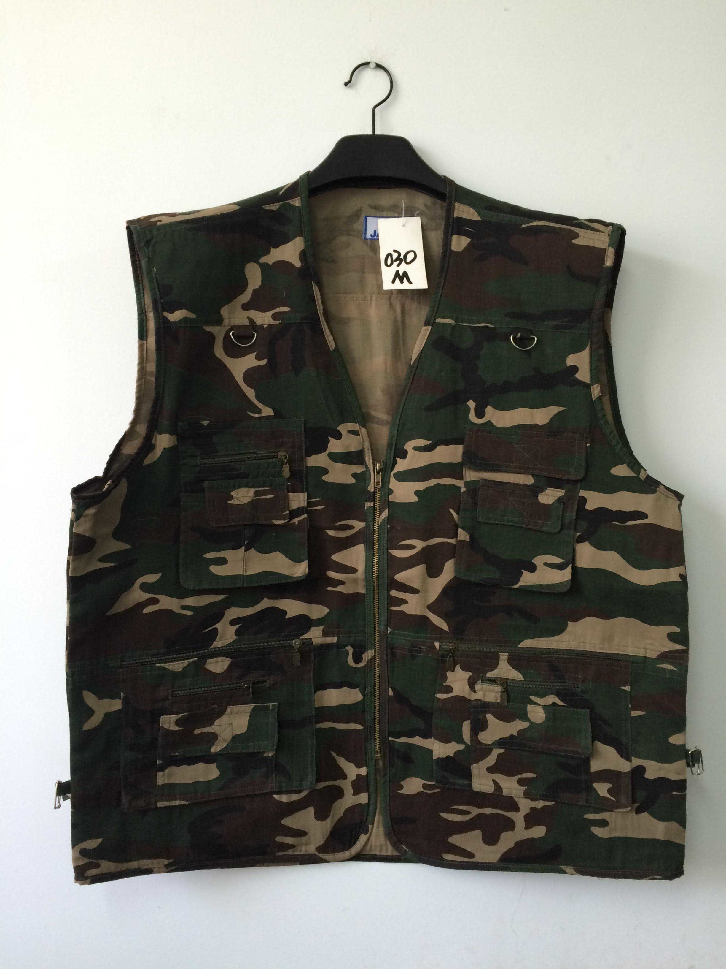 Mens classic vest, waistcoat, camo vest in T/C 80/20 fabric, 030M camouflage vest, S-3XL