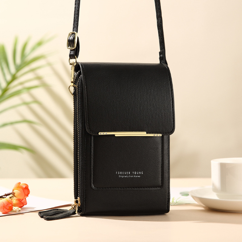 Mirror Touch Screen Mobile Phone Bag Wallet Card Case Female Shoulder Bag