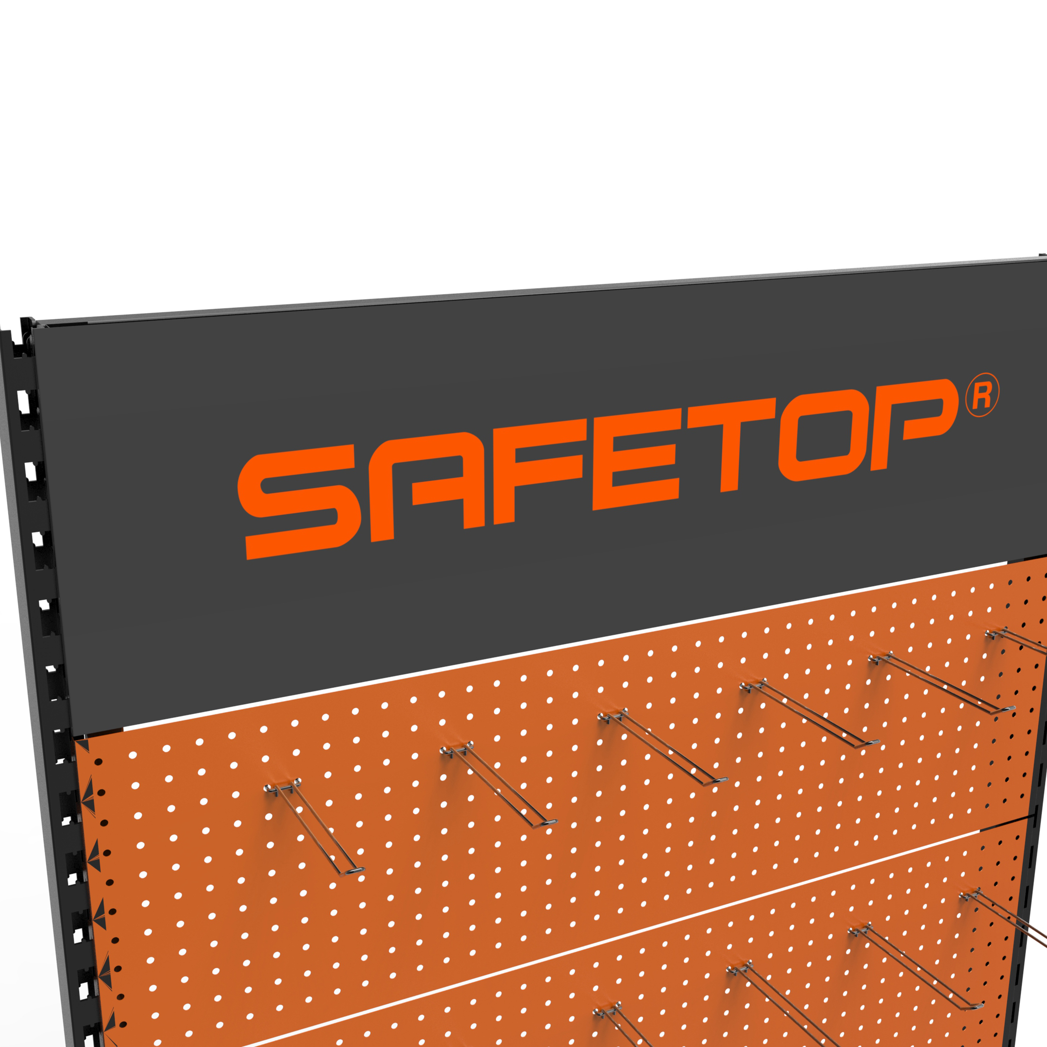 Supermarket Pop Pos Display Gondolas Tool Display Rack Metal Tool Customized Logo