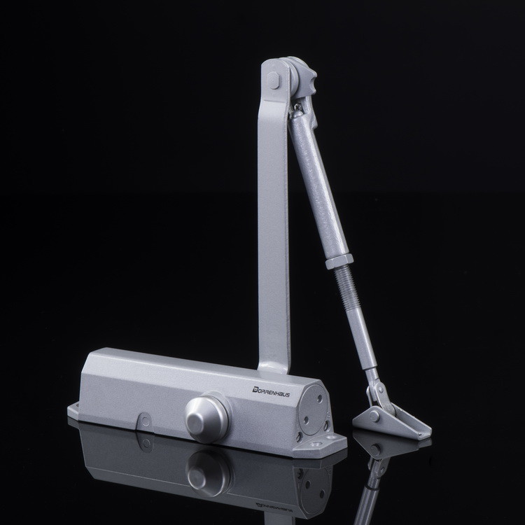 Medium Duty Aluminum Door Closer with Hold Open Feature For 25 - 85kg Door